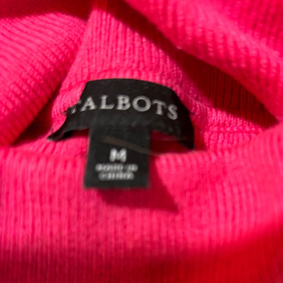 Talbots Pink T-Neck Sweater, Size M - Picture 5 of 6